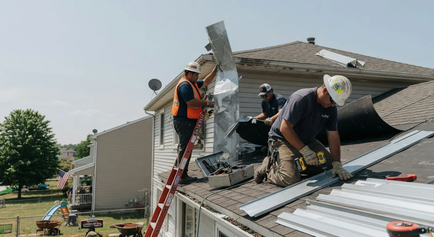 Storm Damage Metal Roof Repair in Harveys Lake, PA